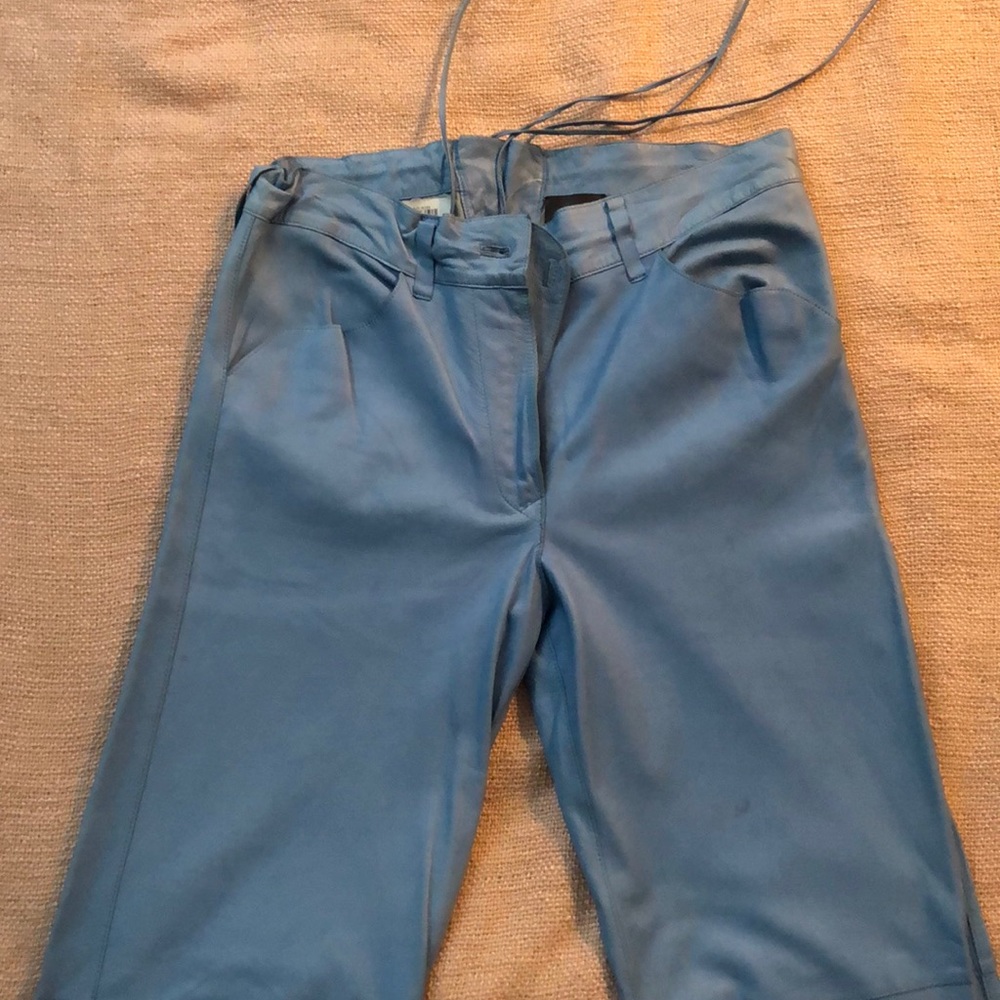 Fendi leather pants